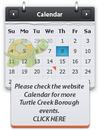Turtle Creek Borough Calendar